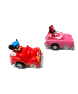 Disney Vintage Minnie &amp; Mickey Mouse Set of 2 Pull Back Mini 2 1/4&quot; Car ... - $13.56 CAD