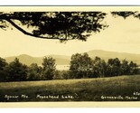 Squaw Mountains Real Photo Postcard Moosehead Lake Greenville Maine - £9.57 GBP