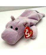 TY Beanie Baby Happy Hippo Lavender Born 2/25/1994 With Tags PVC Pellets... - £9.39 GBP