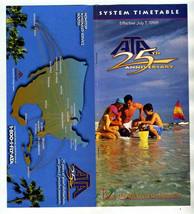 American Trans Air System Timetable 25th Anniversary July 1998 ATA - £10.93 GBP