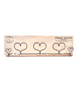 Classic Motifs Three Hearts 22 Inch Fabric Holder With Dowel - £17.52 GBP