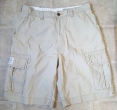 VTG Ralph Lauren Polo Jeans Co Authentic Military Sz 34 Shorts 1967 Khak... - $21.91