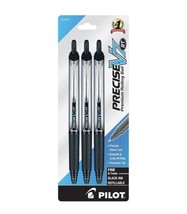 Pilot Precise V7 Premium Rolling Ball Pens Fine Point 0.7mm Black 26058 3 Pack - £7.07 GBP