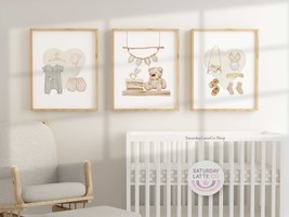 Boho Baby Room Decor Set, Classic Boho Baby Stuffs Wall Art Printables |... - £6.39 GBP