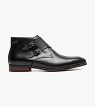 Stacy Adams Kaius Plain Toe Double Monk Strap Boot Black 25733-001 image 3