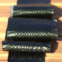 Patent Dark Green Elaphe Snakeskin Snake Skin Hide Leather Craft Supply - $17.33+