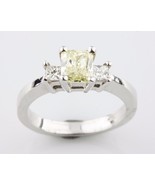 Decorato Giallo Chiaro Splendente Taglio 14k Oro Bianco 1.01ct Fidanzame... - €6.092,46 EUR Decorato Giallo Chiaro Splendente Taglio 14k Oro Bianco 1.01ct Fidanzame... - €6.092,46 EUR