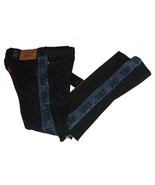 LEVI&#39;s Lo-Ball Stacked Side Stripes Ripped Knees Tapered Mns Black Jeans... - $45.12 CAD