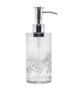 Crystal Bath Room Vanity Lotion Dispenser Pump Clear Glass Soap Bottle S... - £66.40 GBP