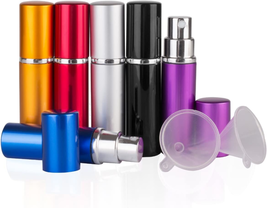 Dé DE 6Pcs 10Ml Portable Mini Refillable Perfume Scent Aftershave Atomizer Empty - £14.58 GBP