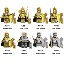 8pcs Lord of the Rings Series Peripheral Toys Elf Warrior Building Block Dolls - £15.93 GBP