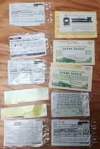 Mixed Assortment Of Model Train Railroad Decals Sheets Caboose Engine - $10.69