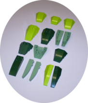 15 Used LEGO  6x2 - 4x4 - 4x3 Lime Green Wedge 41747 - 41748 - 47753 - 64225 - £7.95 GBP