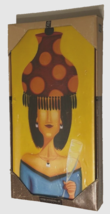 $10 Sharon M. Hayes Wall Art Hanger Vintage Great Party On Canvas Wine Girl - £9.85 GBP