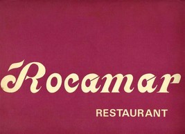 Rocamar Restaurant Menu Condado Beach Hotel San Juan Puerto Rico - £116.69 GBP