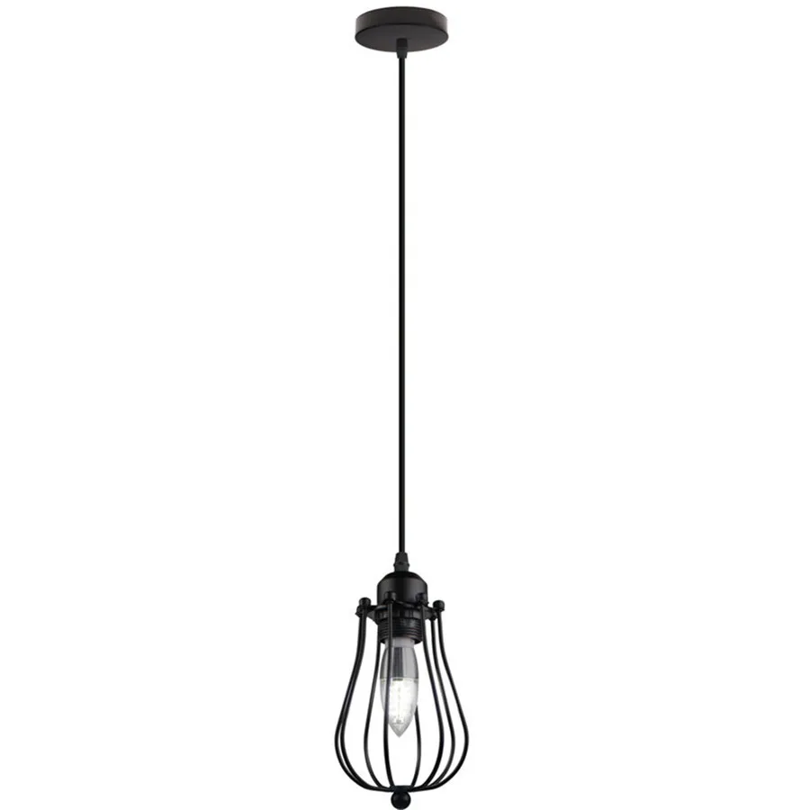 Pendant Lighting Oil Rub  LED Indoor Pendant Lamp  Cage Hanging Light Fixture fo - $188.70