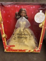 Barbie Holiday 2023 Signature Seasonal Collector Gift Doll Dark Brown Hair Gold - £39.87 GBP