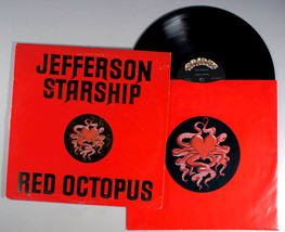 Jefferson Starship - Red Octopus (1975) Vinyl LP Grace Slick, Miracles, Airplane - $11.61