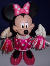 Fisher Price Disney Minnie Mouse Animated Cheerleader Pom Poms Sings &amp; D... - $7.99