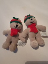 Lot Of 2 Bearistas Plushies Starbucks Coffee Vintage 2002 Bears Stuffed Toys - $19.57