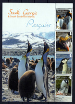 South Georgia C1-C4 MNH Penguins Birds Antarctic Zayix Stamps 0325M0216M - $5.58