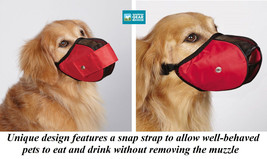 Guardian Gear Xl No Bite Dog Muzzle Comfort Mesh Fabric EZ-Fit*GROOMING*TRAINING - £15.13 GBP
