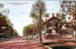 Abraham Lincolns Old House Springfield Illinois Postcard - £11.90 GBP