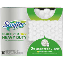 Swiffer Sweeper Heavy Duty Dry Sweeping Cloth Pad Refills (10 Count) - £13.20 GBP