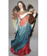 O&#39;WELL Porcelain Angel Figurine Hand Painted with Lyre, 10.25&quot; Tall - $23.11 CAD