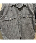 Men&#39;s Blue Plaid Outlaw Pearl Snap - €18,76 EUR