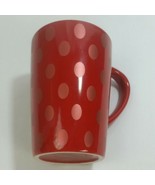 Starbucks Coffee Company 2005 Red with Metallic Copper Oval Poka Polka D... - $11.67