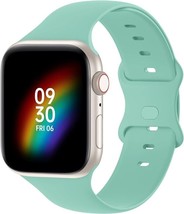 Silicone Band Compatible With Apple Watch 42mm 44mm 45mm for Women Men - L - £9.39 GBP