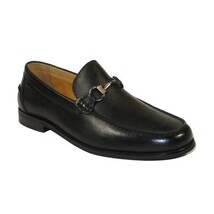 Men's Shoes STEVE MADDEN Soft Leather Upper Slip on Alfio Black image 8