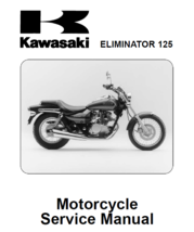 Kawasaki Motorcycle Eliminator 125 Service Manual 98- 07 Reprinted Comb Bound - $59.99