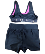 Under Armour Girls Bikini Top and Swim Shorts Set Size 4  Black NEW w Tags - $39.69 CAD