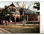 Publici Biblioteca Costruzione Nuovo Londra Connecticut CT 1907 Udb Post... - $3.03