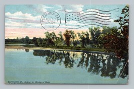Scene on Winooski River Burlington Vermont VT 1910 DB Postcard P14 - £3.05 GBP