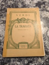 antique Schirmer&#39;s Vocal Score Verdi La Traviata 1926 - $11.88