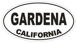 Gardena California Oval Bumper Sticker or Helmet Sticker D2857 Euro Oval - $1.39+