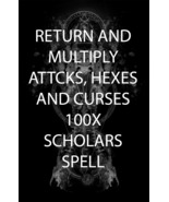 300X 7 SCHOLARS MULTIPLY & RETURN ATTACKS, HEXES CURSES WORK MAGICK RING PENDANT - $177.77