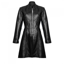 Designer genuine  leather  Handmade woman Steampunk women leather Coat jacket - £287.76 GBP