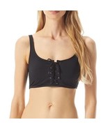 MICHAEL Michael Kors Essentials Lace-Front Bikini Top – (Black, Medium) - $511.26 MXN
