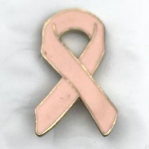 Pink Ribbon Metal Vintage Small Pin Breast Cancer Awareness - £13.23 GBP