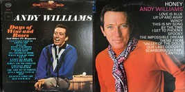 Andy Williams  Days of Wine &amp; Roses, Honey VG+ Lot of 2 Albums PET RESCUE - £5.29 GBP