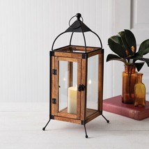 Rustic large Aalto Lantern in wood and glass - £59.30 GBP