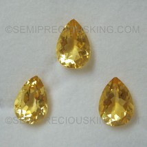 Natural Citrine Pear Faceted Cut 13X9mm Tuscan Yellow Color VS Clarity Loose Gem - £37.43 GBP