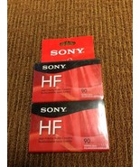 Lot of 6 Sony C90HFR HF 90 Minutes Blank Audio Cassette Tapes New - Fast... - £11.73 GBP