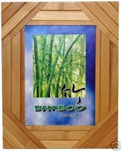 Bamboo Picture/Photo Frame 5" x 7" Slat Design Natural Bamboo-Great Gift! - $14.00