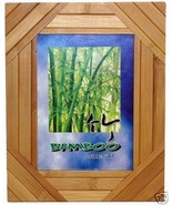 Bamboo Picture/Photo Frame 5&quot; x 7&quot; Slat Design Natural Bamboo-Great Gift! - €11,96 EUR