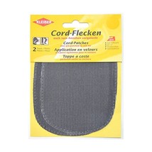 Kleiber Iron-on or sew on elbow and knee patches, Grey, 2 per pack  - £8.97 GBP